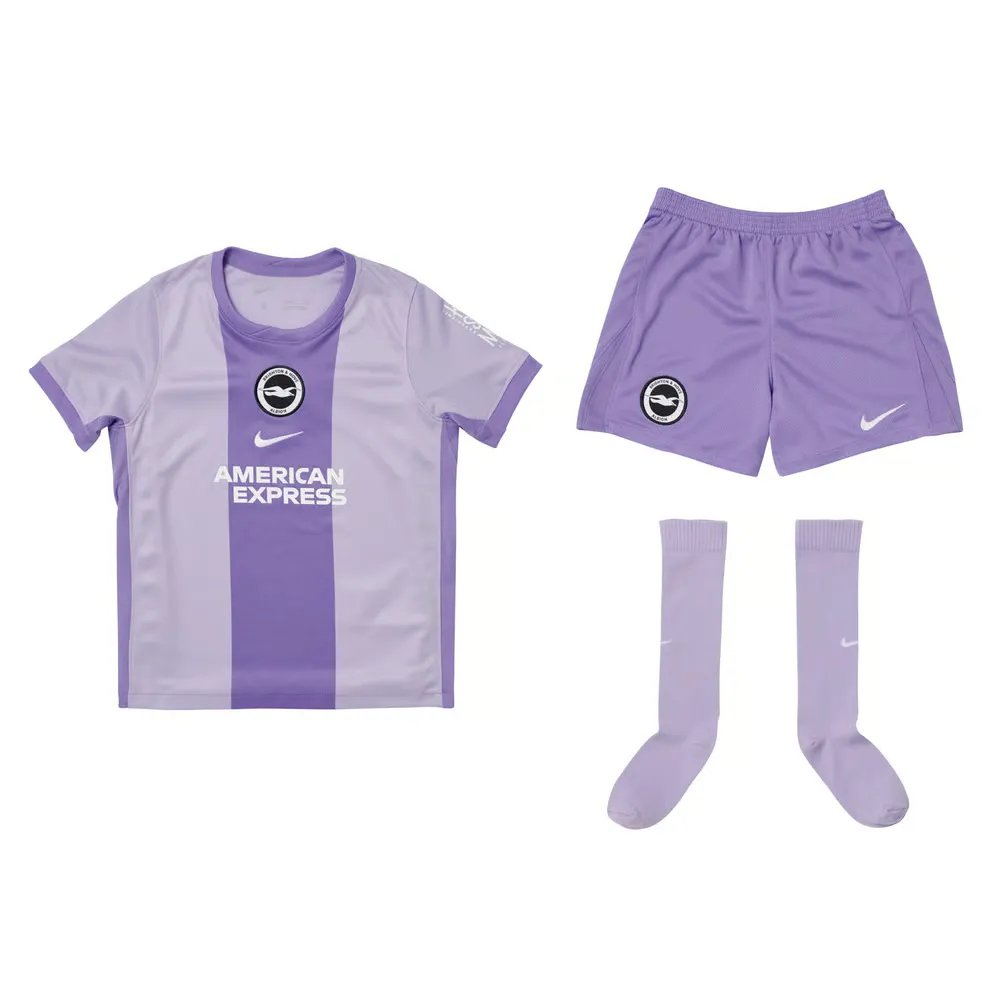 Kit Visitante Niño Brighton & Hove Albion 2025/26