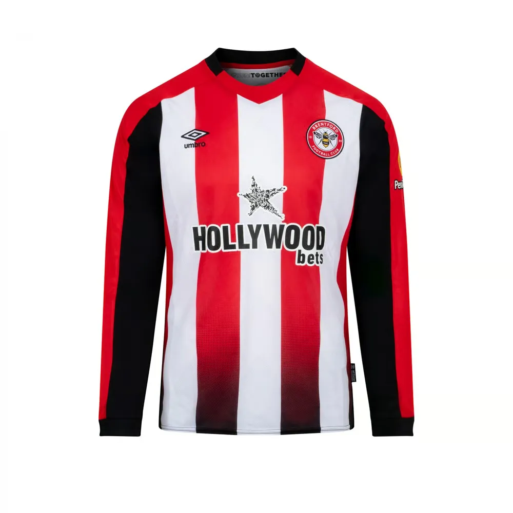 Camisa de manga larga de casa para hombre Brentford 2024/25