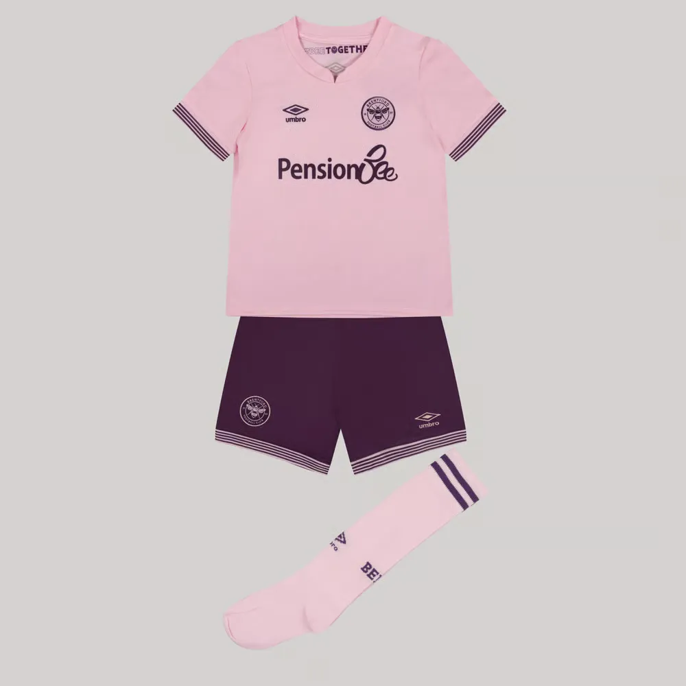 Kit infantil Brentford 2024/25 fuera