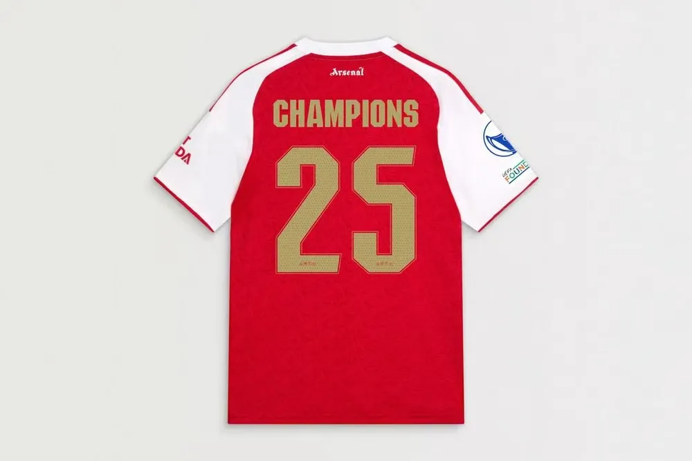 Camiseta Hombre Arsenal 2025/26 Local Campeones UWCL