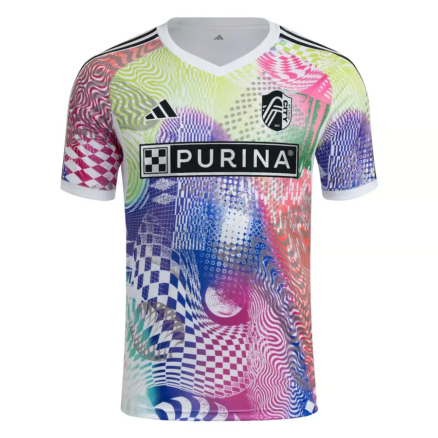 Camiseta Previa al Partido Tercera 2025 del St. Louis City SC para Hombre - Blanca