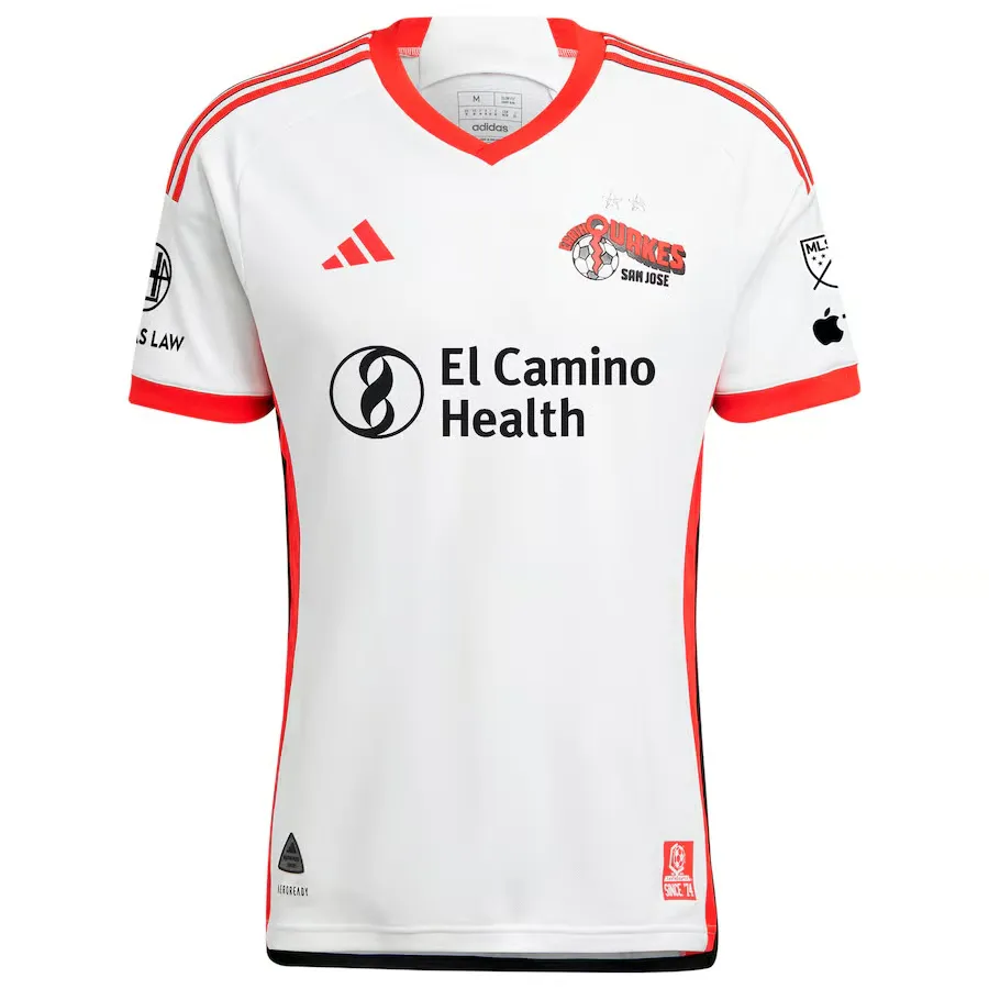 Camiseta Mujer San Jose Earthquakes 2025 Tercera Blanca