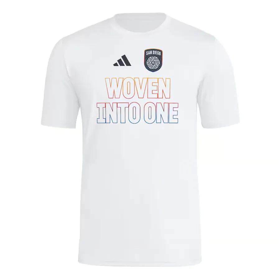 Camiseta Mujer San Diego FC 2025 Tercera Hook AEROREADY Blanca