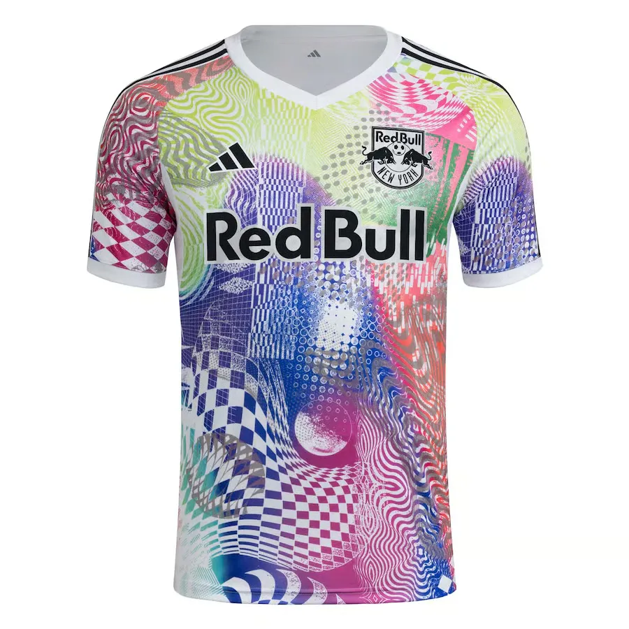 Camiseta Previa al Partido Tercera 2025 del New York Red Bulls para Niño - Blanca