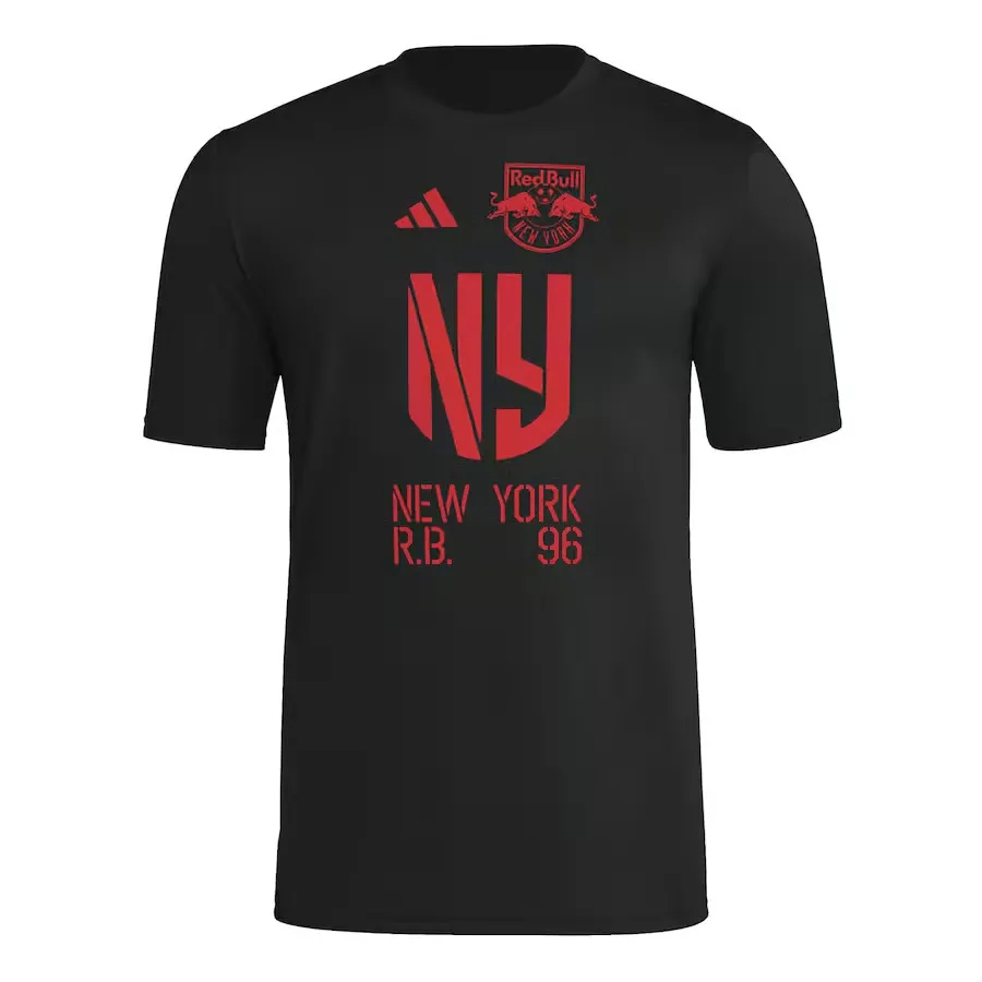 Camiseta Tercera Hook AEROREADY 2025 del New York Red Bulls para Niño - Negra