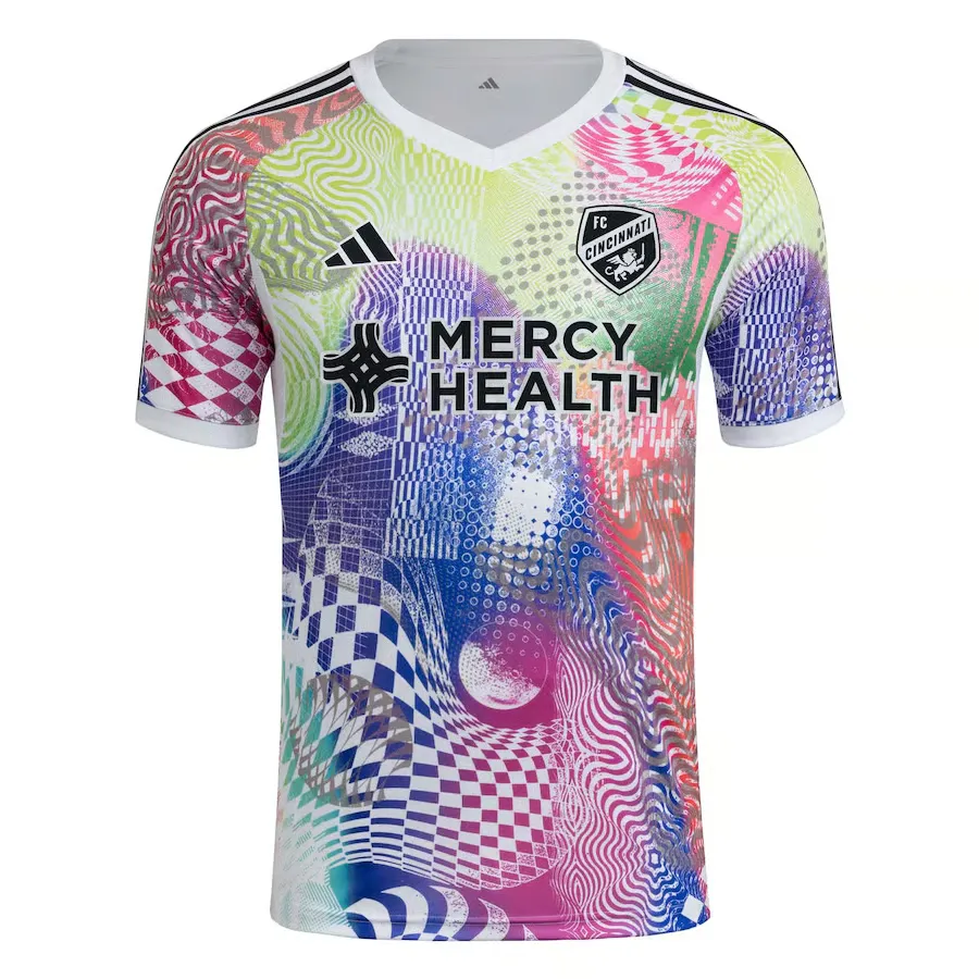 Camiseta de Pre-partido Tercera 2025 de FC Cincinnati para Hombre - Blanca