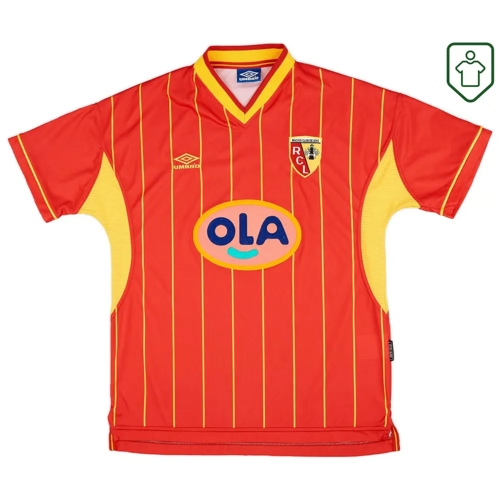 Hombre Camiseta retro local RC Lens 1999/00