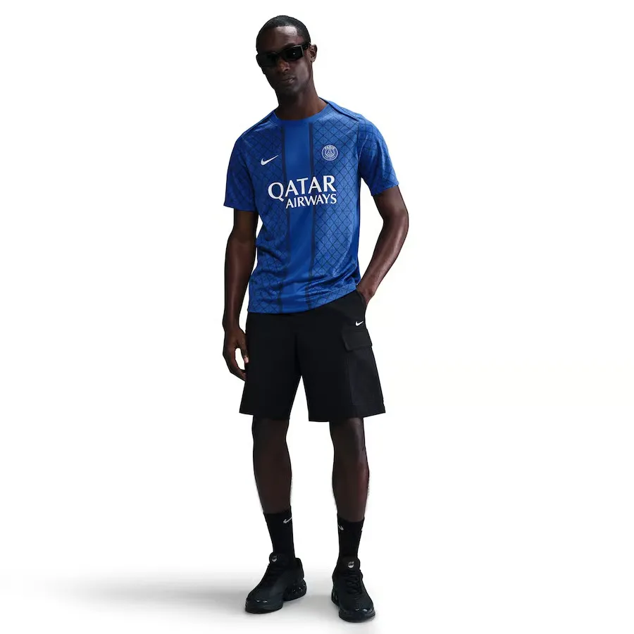 Hombre Camiseta pre-partido tercera PSG 2025/26 - Azul