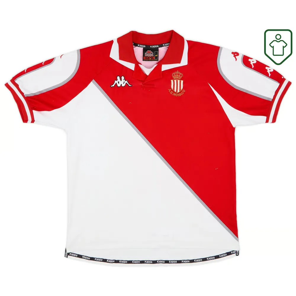 Hombre Camiseta retro local AS Monaco 1998/99