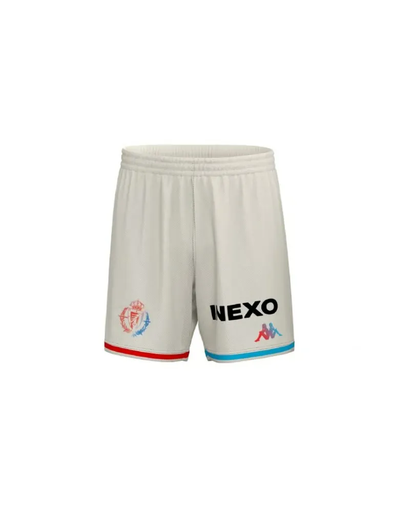 Pantalones Cortos Visitantes Masculinos Real Valladolid 2024/25 - Blancos