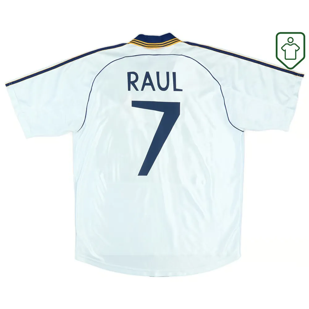 Hombre Camiseta retro local Real Madrid 1998/00 Raúl #7