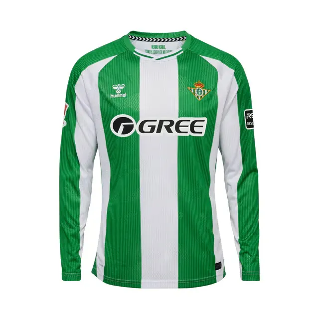 Camiseta de local de manga larga Real Betis 2025/26 para niño