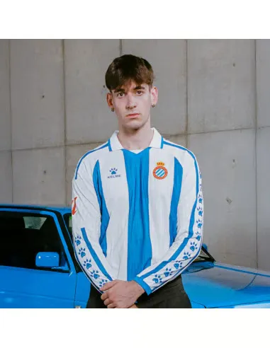 Camiseta de local de manga larga del RCD Espanyol 2025/26 para niño