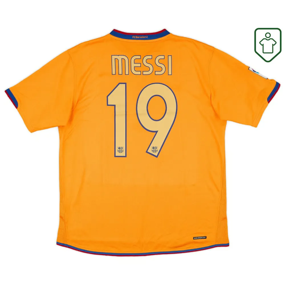 Hombre Camiseta retro visitante FC Barcelona 2006/08 Messi #19