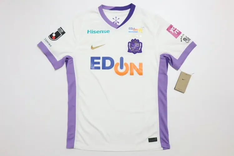 Camiseta de visitante Sanfrecce Hiroshima 2025 para niños