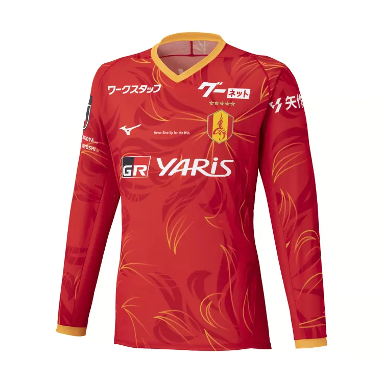 Camiseta de casa Nagoya Grampus 2025 de manga larga para niños