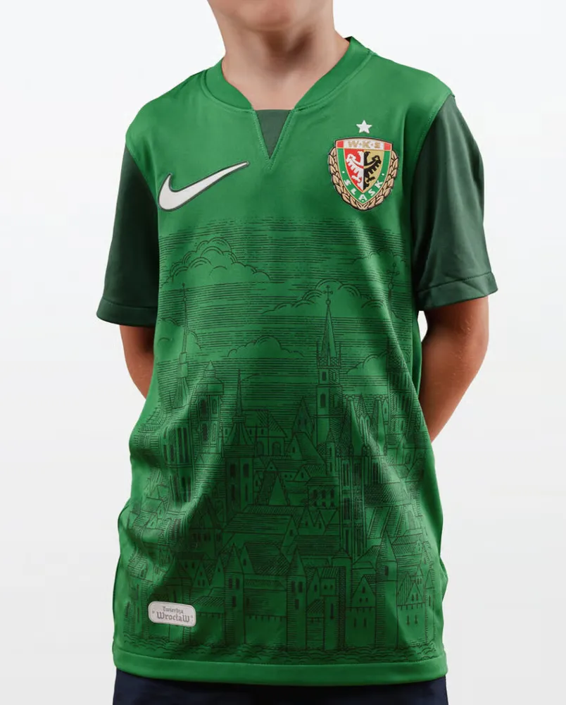 Camiseta de local Śląsk Wrocław 2024/25 para niños