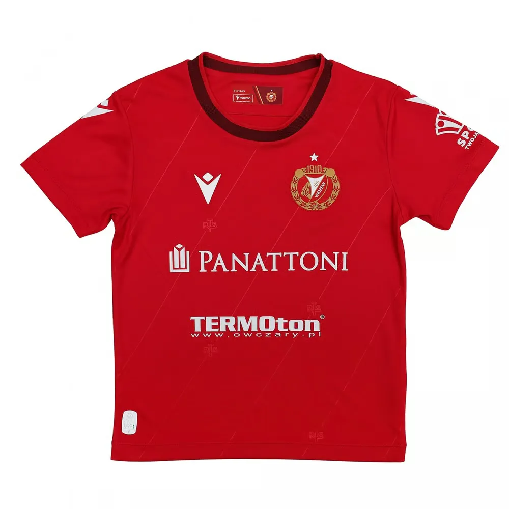 Camiseta de local Widzew Łódź 2024/25 para niños