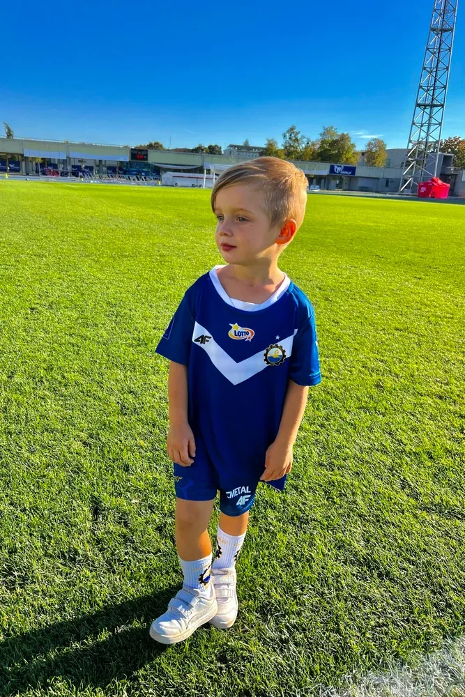 Camiseta de visitante Stal Mielec 2024/25 para niños