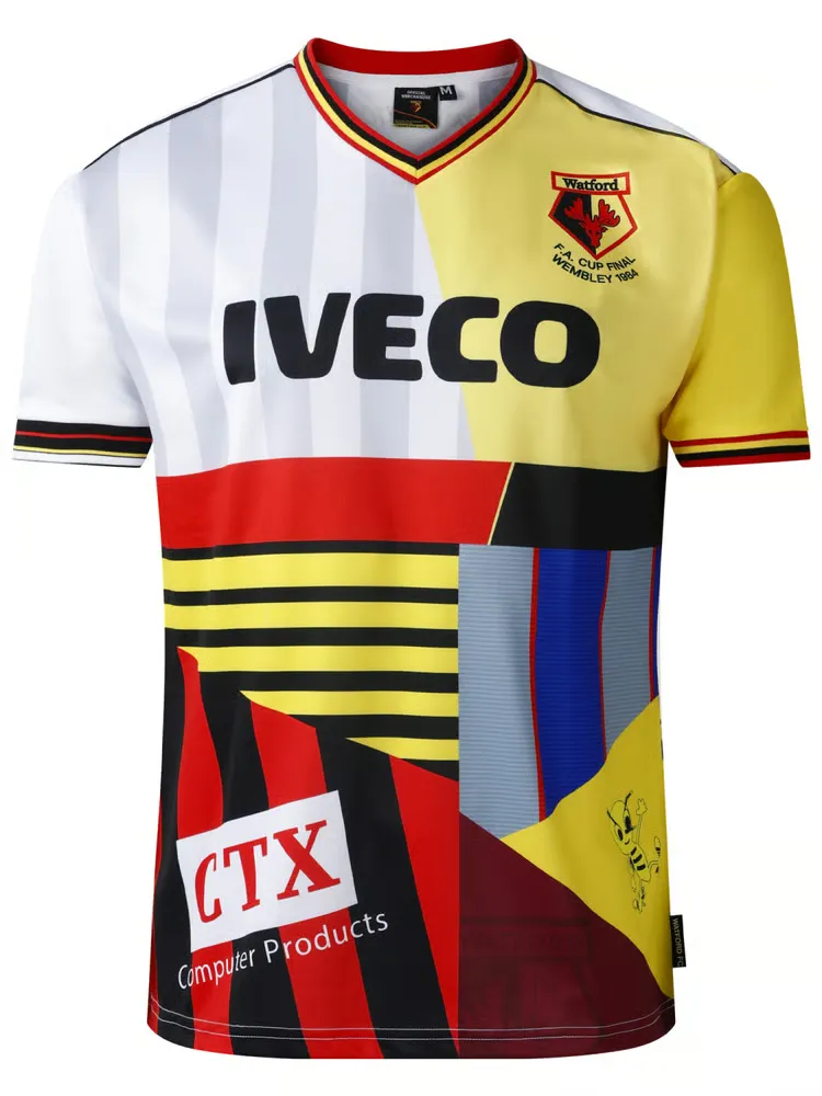 Camiseta Retro Hombre Watford 1973/74 Mash Up