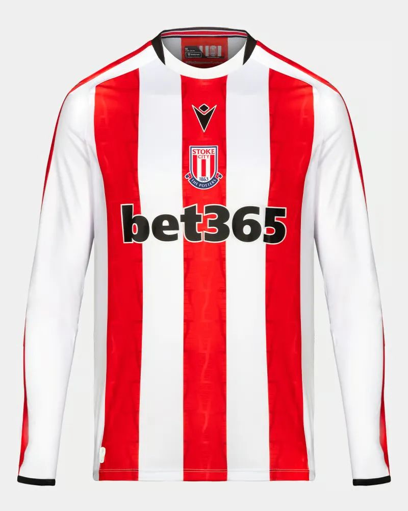 Camiseta de Manga Larga Local de Stoke City 2024/25 para Hombres