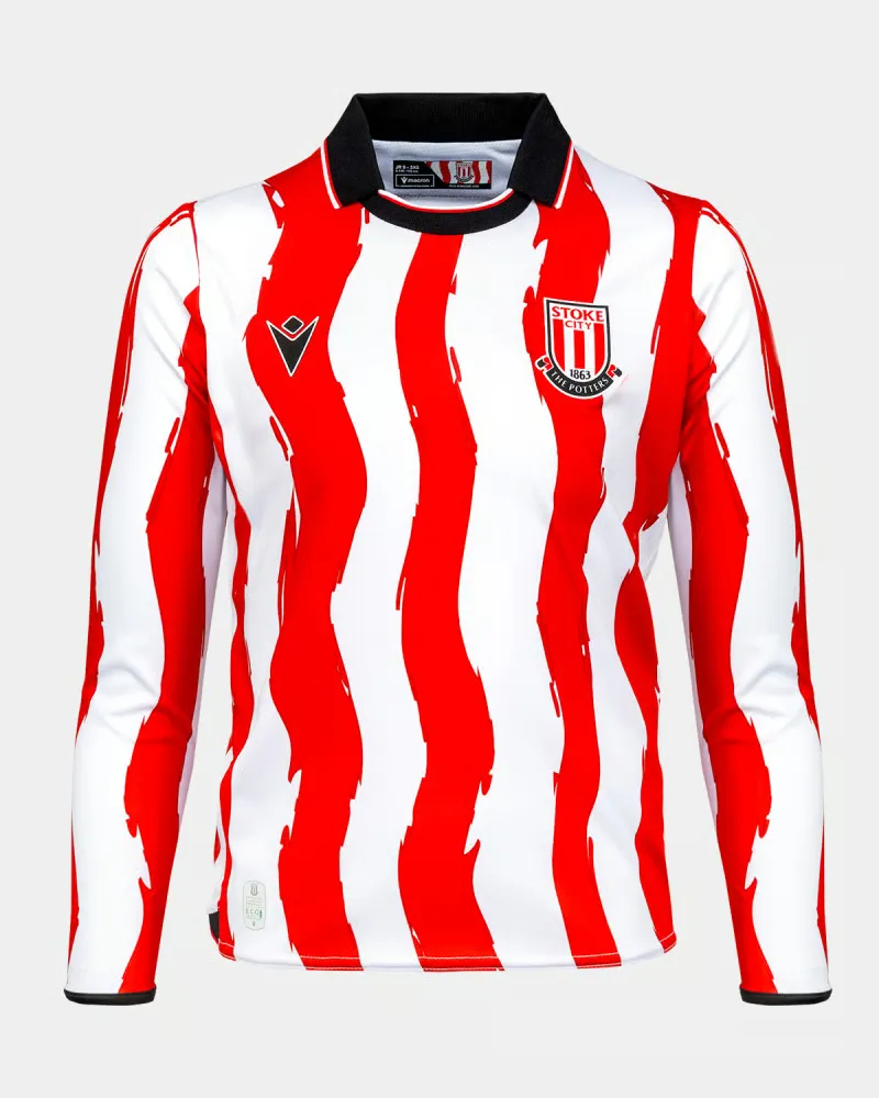 Camiseta Niño Manga Larga Stoke City 2025/26 Local
