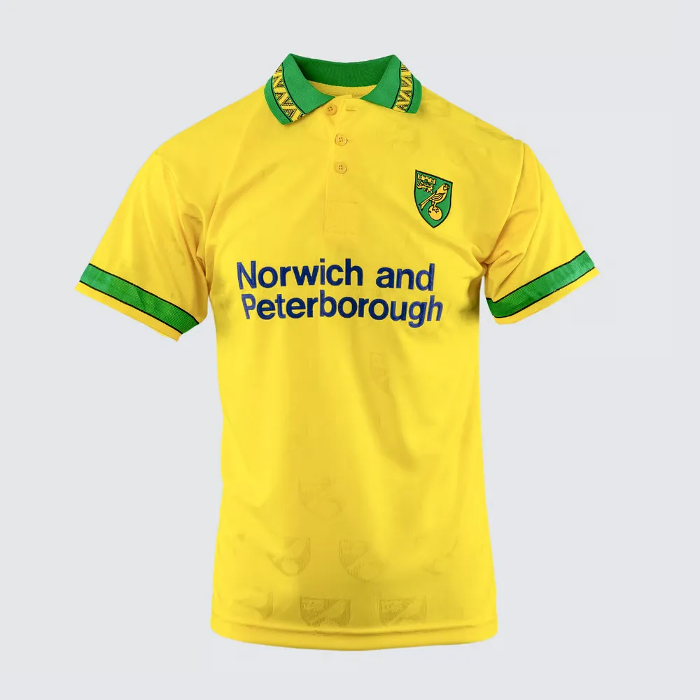 Camiseta retro de local del Norwich City para mujer 1994/96