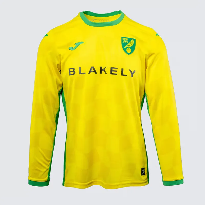 Camiseta de Manga Larga Local de Norwich City 2024/25 para Hombres