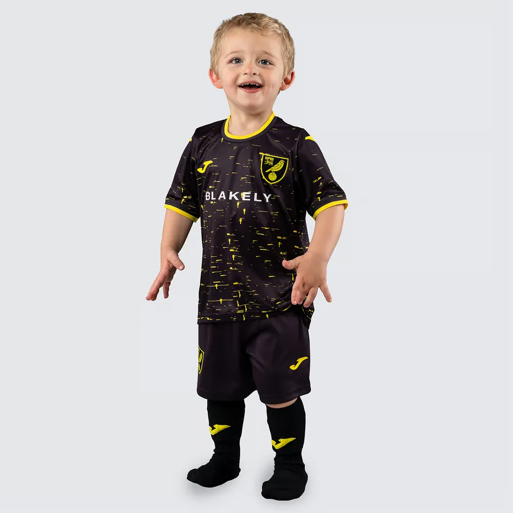 Kit Visitante de Norwich City 2024/25 para Niños
