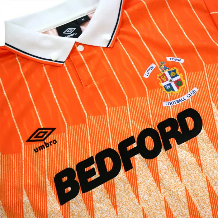 Camiseta retro de visitante del Luton Town para hombre 1989/90 - Imagen 2
