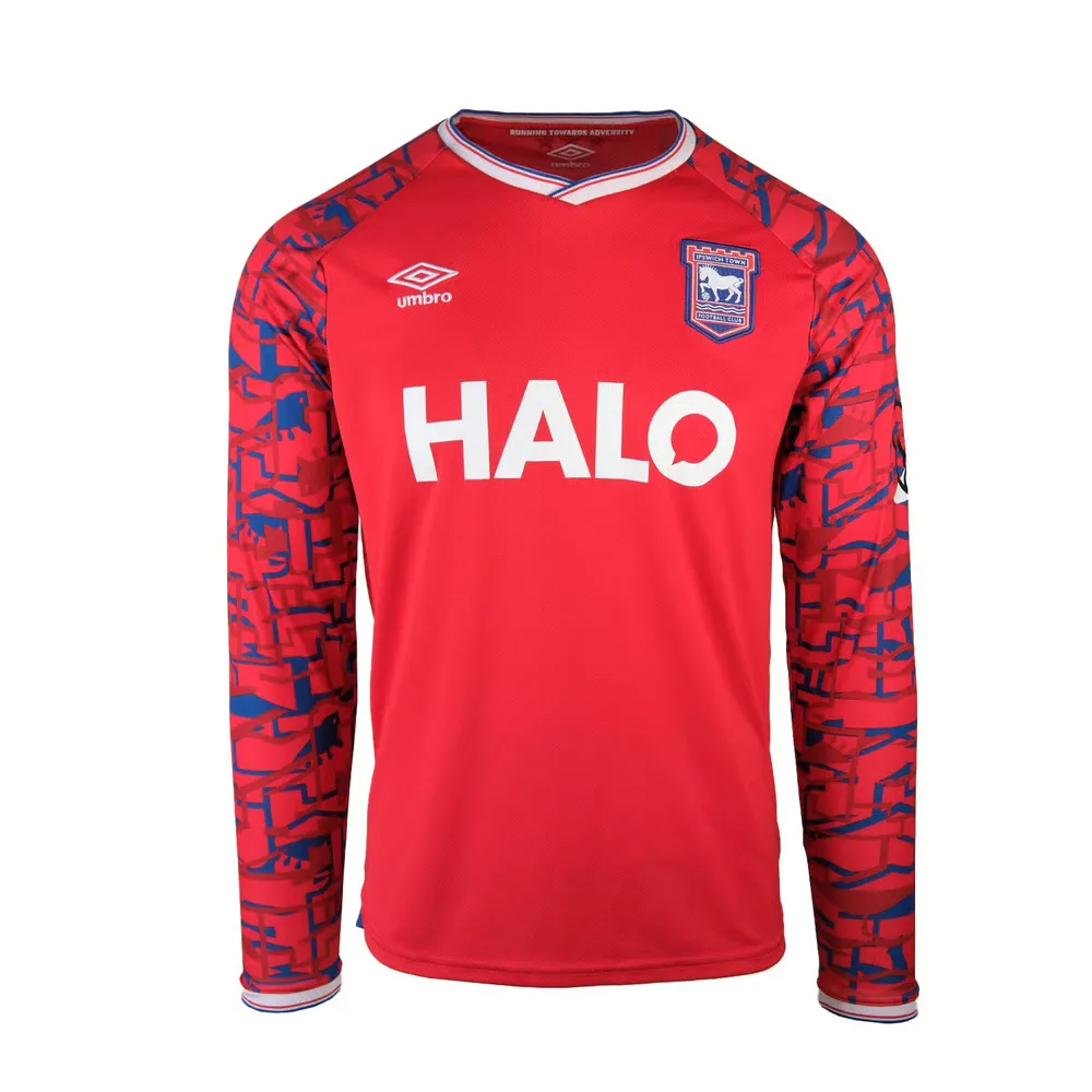 Hombre Ipswich Town 2025/26 Camiseta Visitante Manga Larga