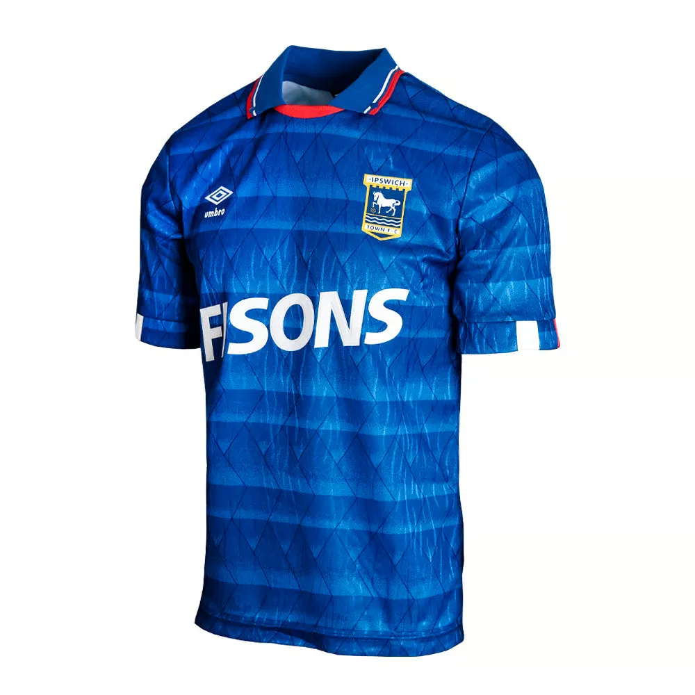 Camiseta Retro de local del Ipswich Town 1989/92 para hombre