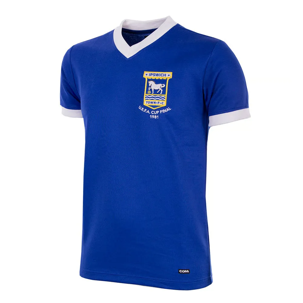 Camiseta retro Copa UEFA del Ipswich Town para niños 1980/81