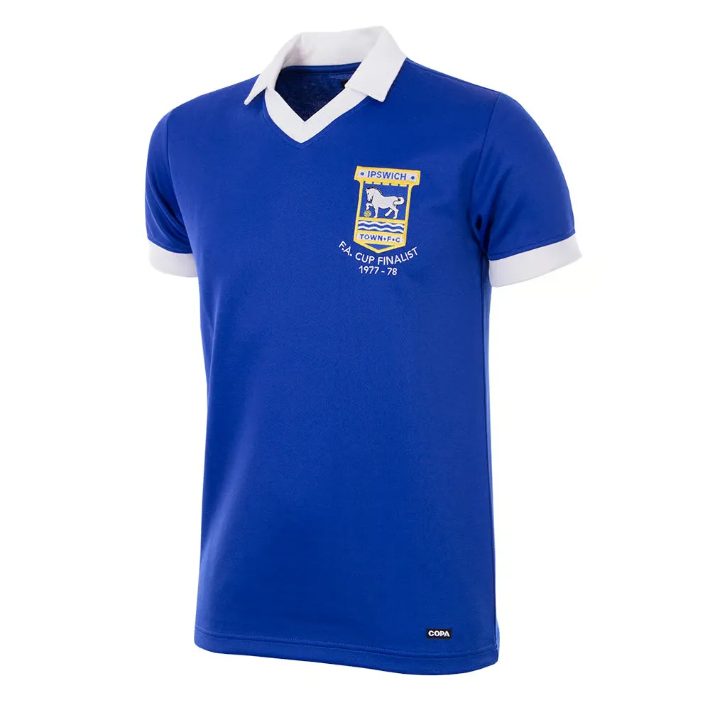 Camiseta retro final FA Cup del Ipswich Town para niños 1977/78