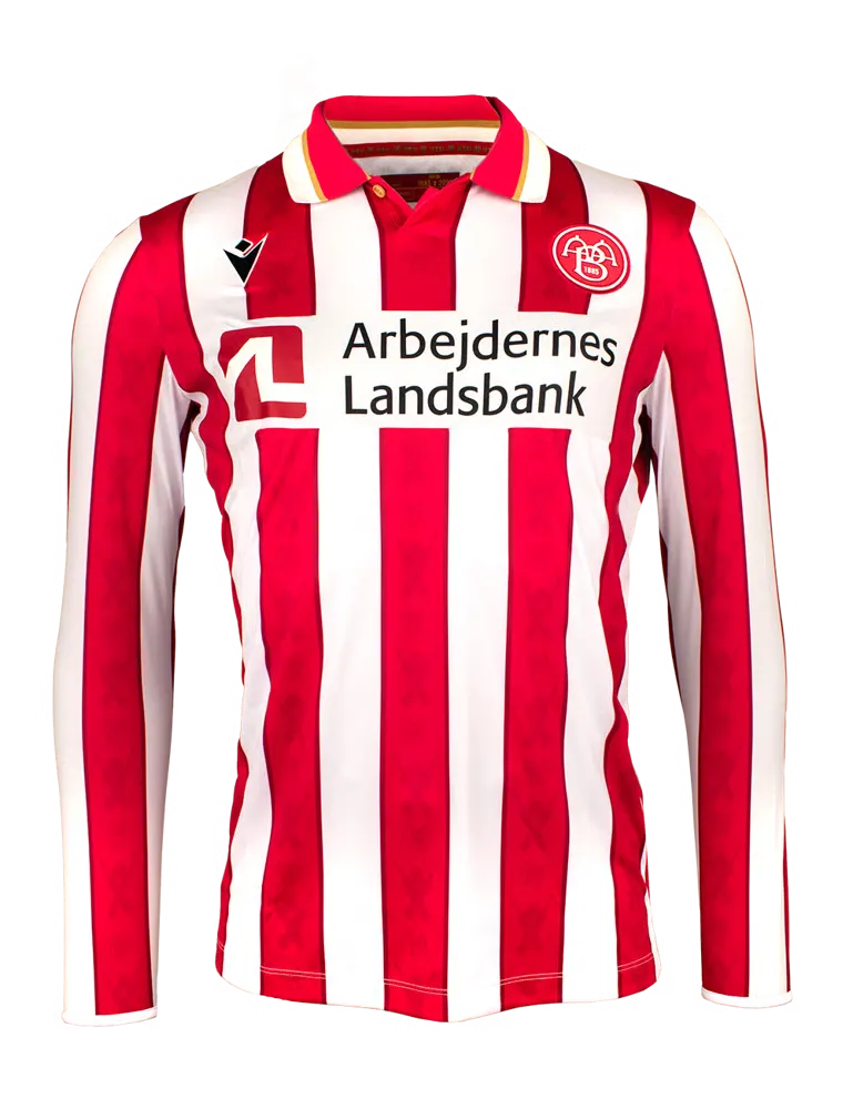 Camiseta local de manga larga para hombre de AaB Fodbold 2024/25