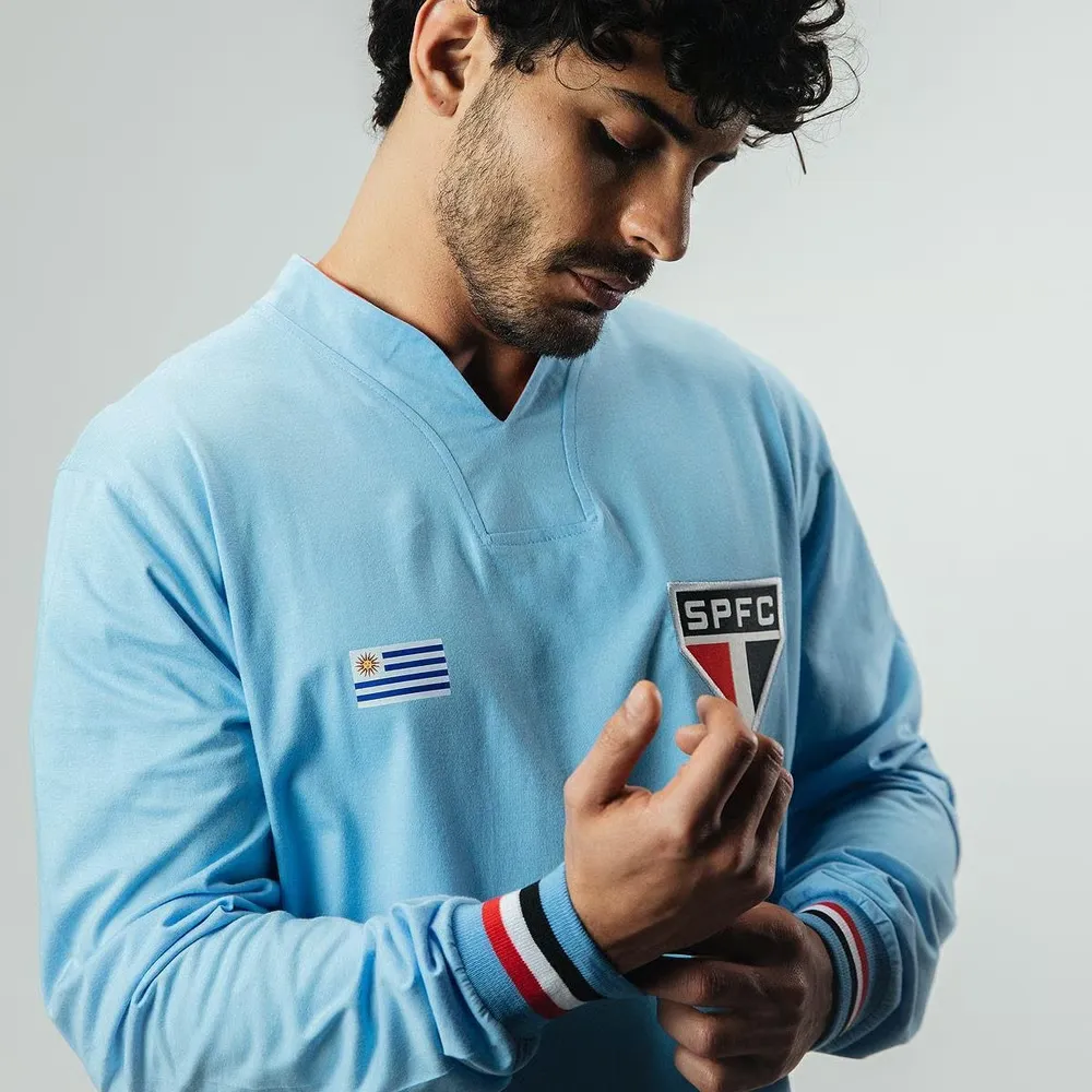 Camiseta retro São Paulo colección ídolos Uruguay manga larga #5 hombre