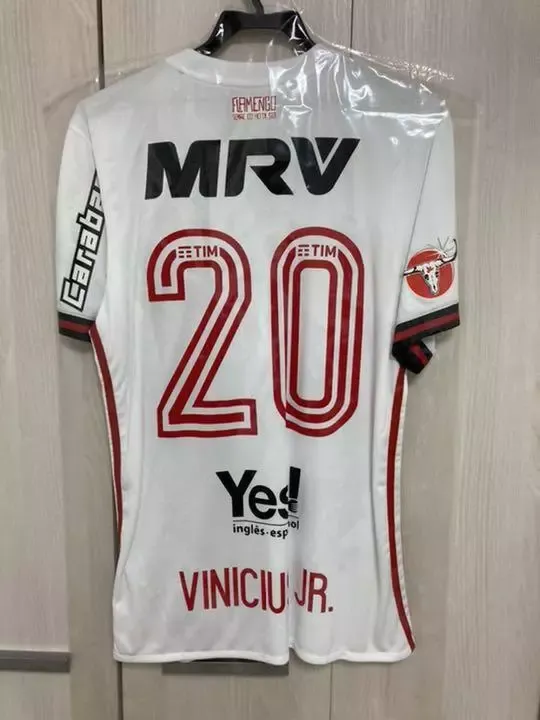 Camiseta de visitante VINI JR. Flamengo 2017/18 para niños
