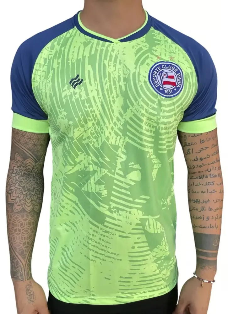 Camiseta tercera de calentamiento EC Bahia 2024 para hombres