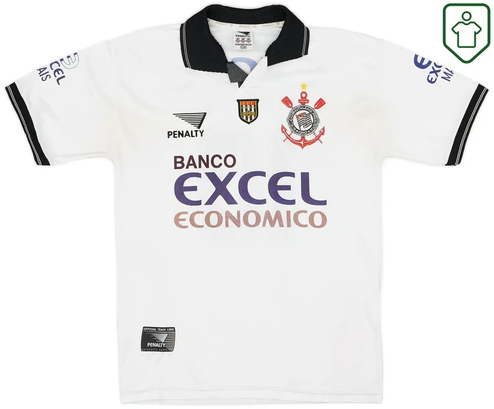 Hombre Camiseta retro local Corinthians Paulista 1997