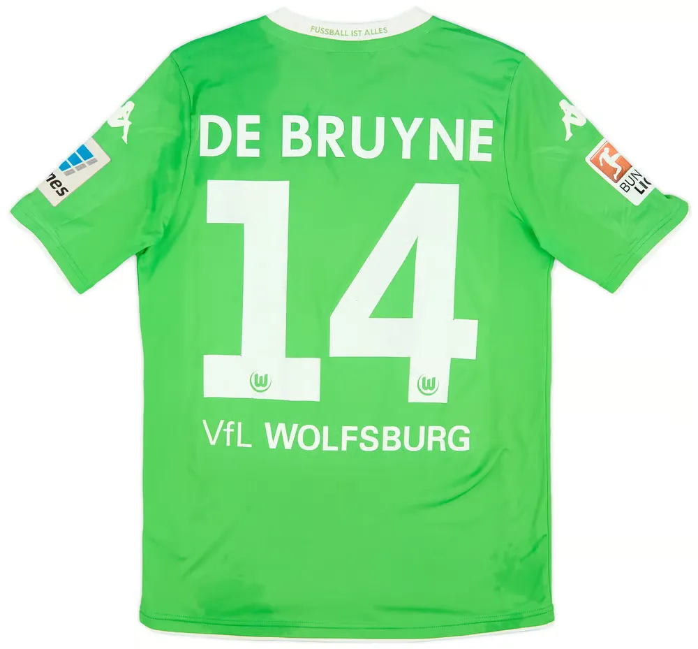 Camiseta de casa DE BRUYNE VfL Wolfsburg 2014/15 para niños