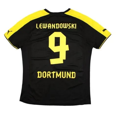 Camiseta de visitante LEWANDOWSKI Borussia Dortmund 2013/14 para niños