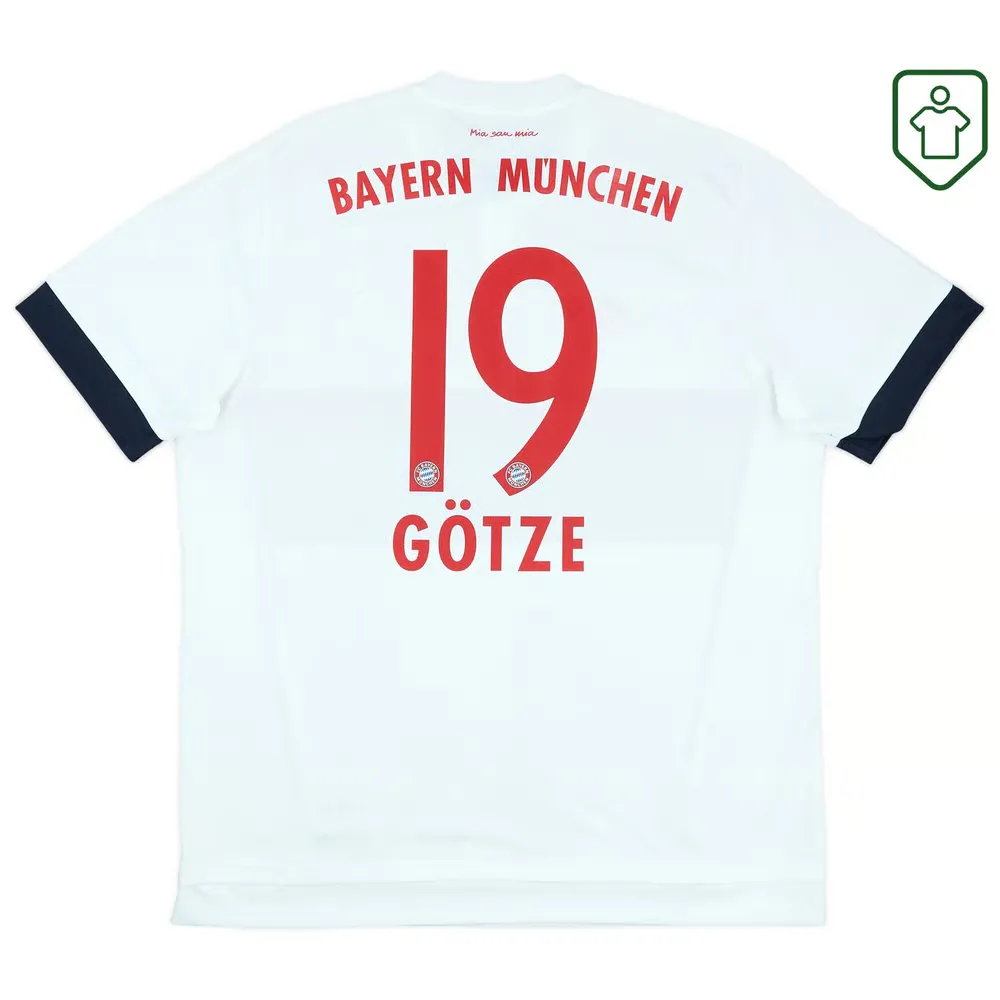 Camiseta retro Bayern Múnich 2015/16 visitante para hombre Götze #19
