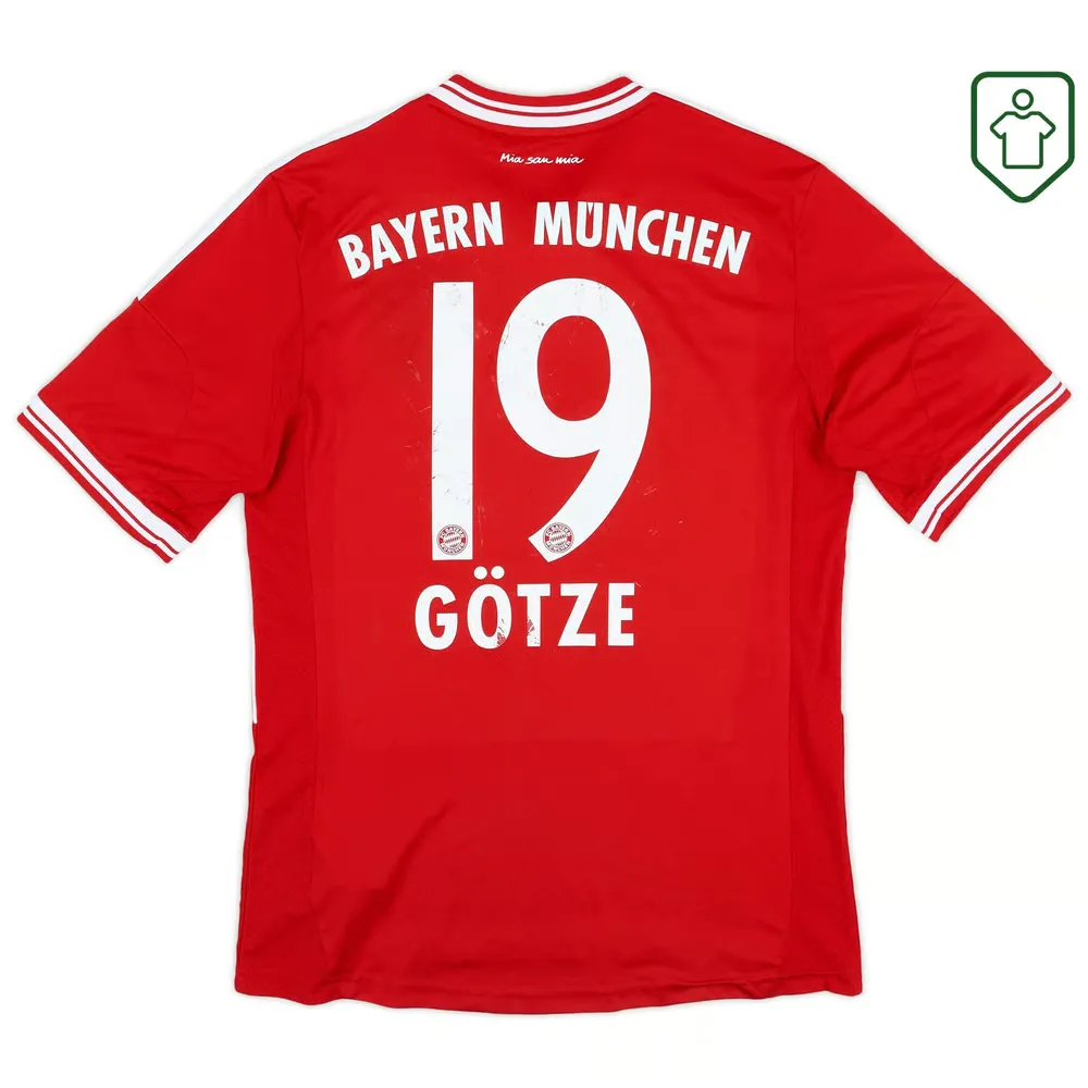 Camiseta retro Bayern Múnich 2013/14 local para hombre Götze #19