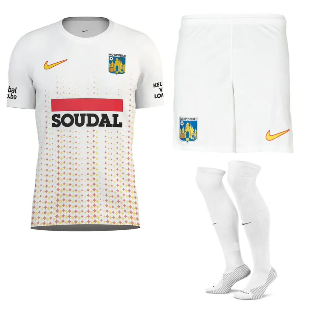 Kit de visitante KVC Westerlo 2024/25 para niño