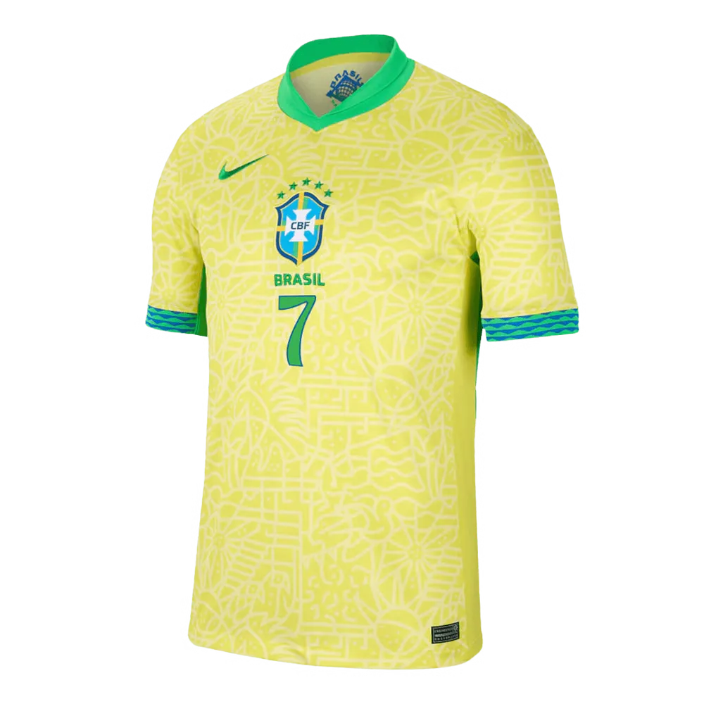 VINI JR. #7 Brasil Camiseta de Local Copa América 2024 - Imagen 2