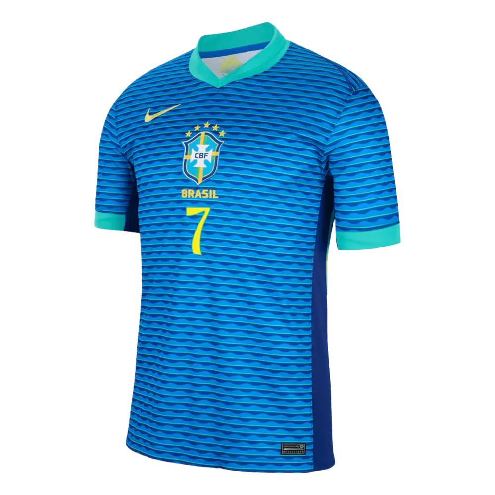 VINI JR. #7 Brasil Camiseta de Visita Copa América 2024 - Imagen 2