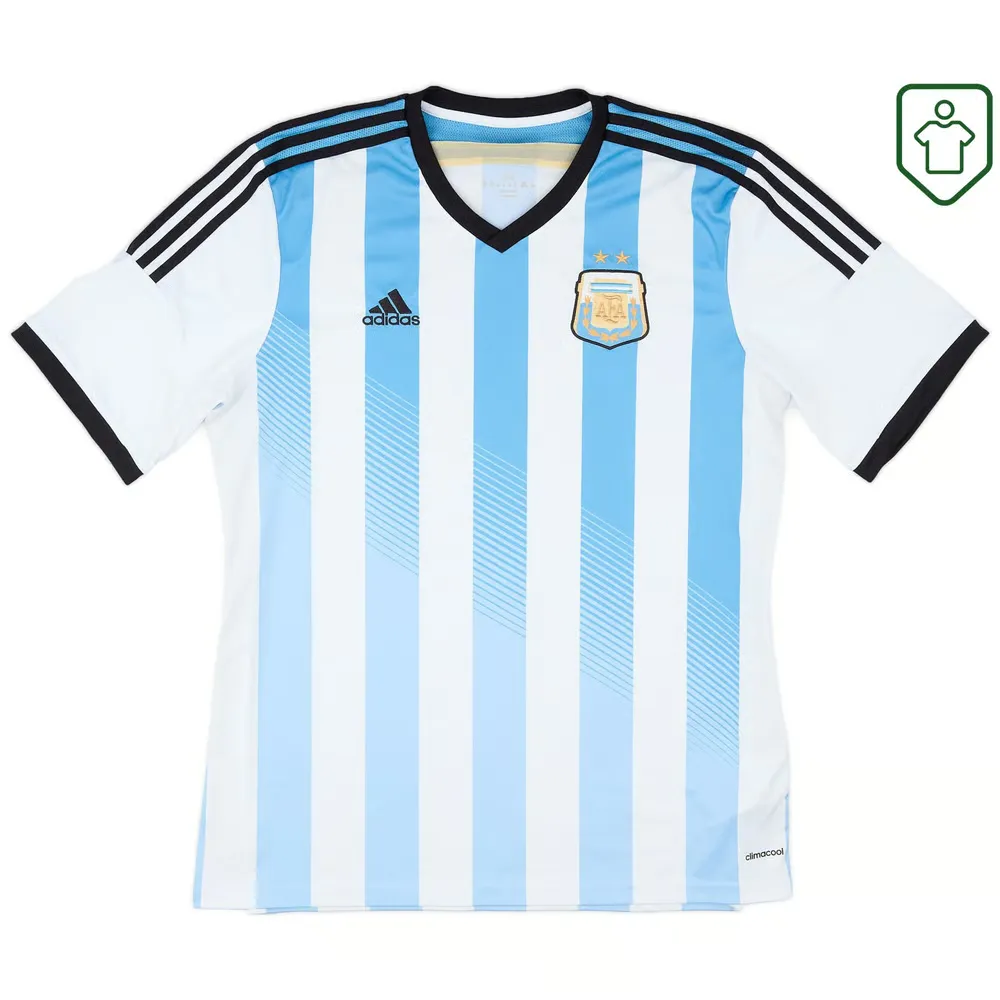 Camiseta retro local Argentina 2013/15 azul para hombre