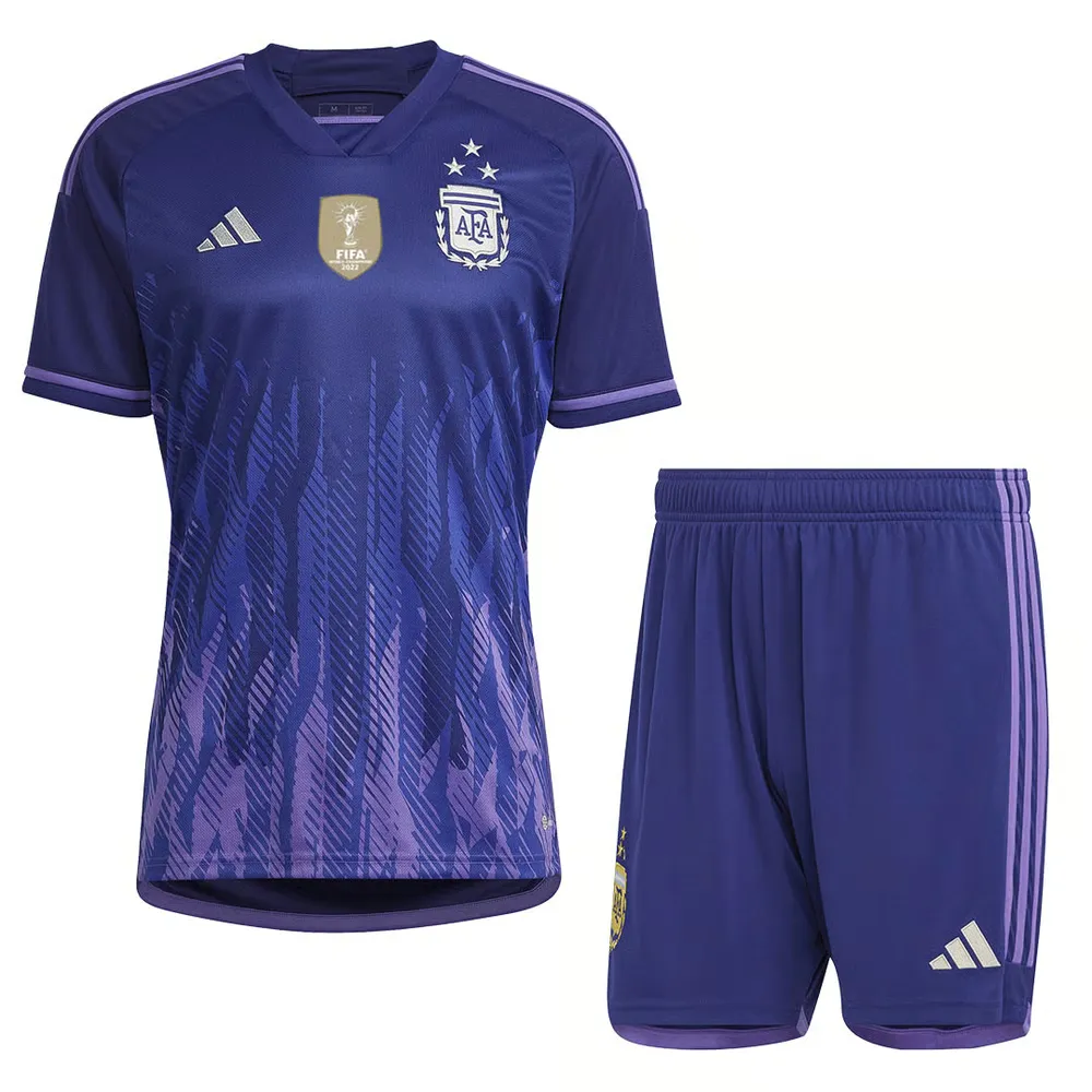 Camiseta+Pantalones Cortos Infantil Argentina de Visita Mundial 2022
