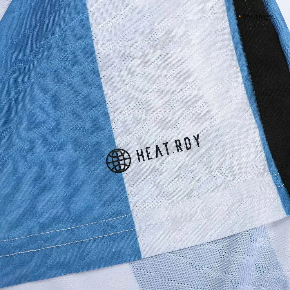 Argentina Camiseta Champions Versión Jugador de Local Mundial 2022 - 3 Estrellas - Imagen 10