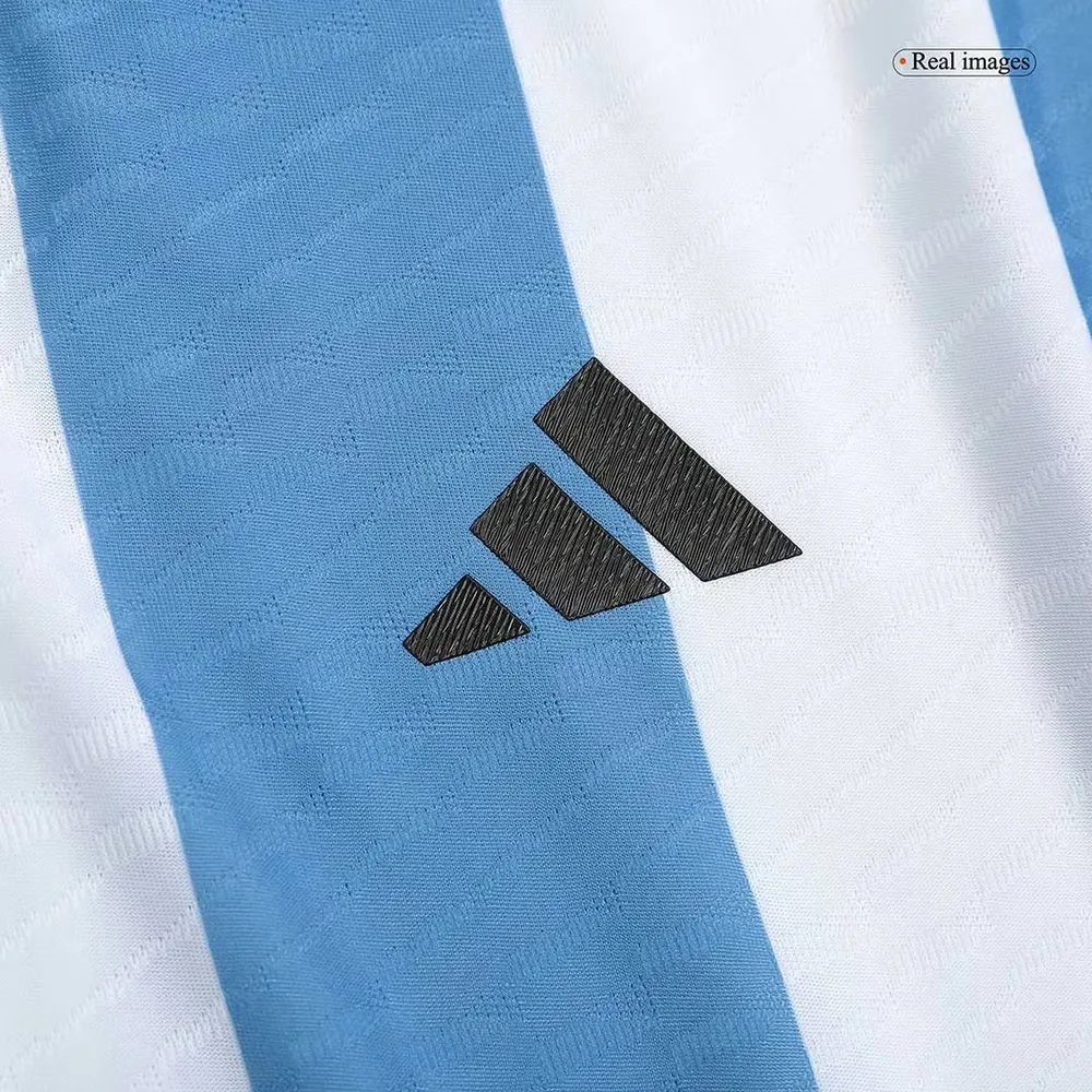 Argentina Camiseta Champions Versión Jugador de Local Mundial 2022 - 3 Estrellas - Imagen 8